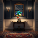 Lampe Florale Champignon Boho Chic