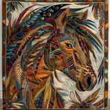 Lou - Couverture matelassée Cheval