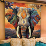 Nina - Couverture matelassée Éléphant au Clair de Lune