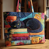 Sac Artisanal - Chat Noir, Livres et Tasses