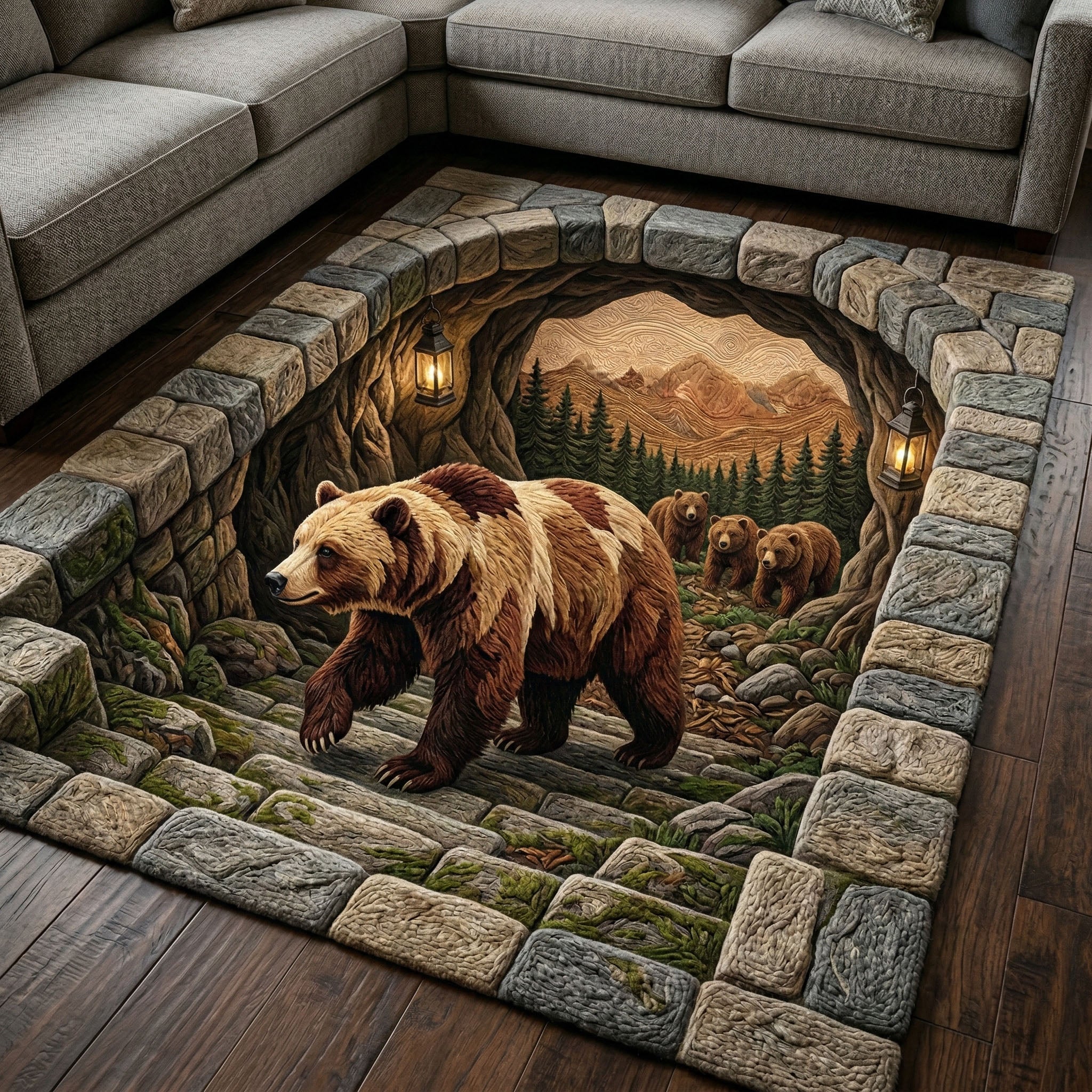 Manon - Tapis décoratif Alpines Ours