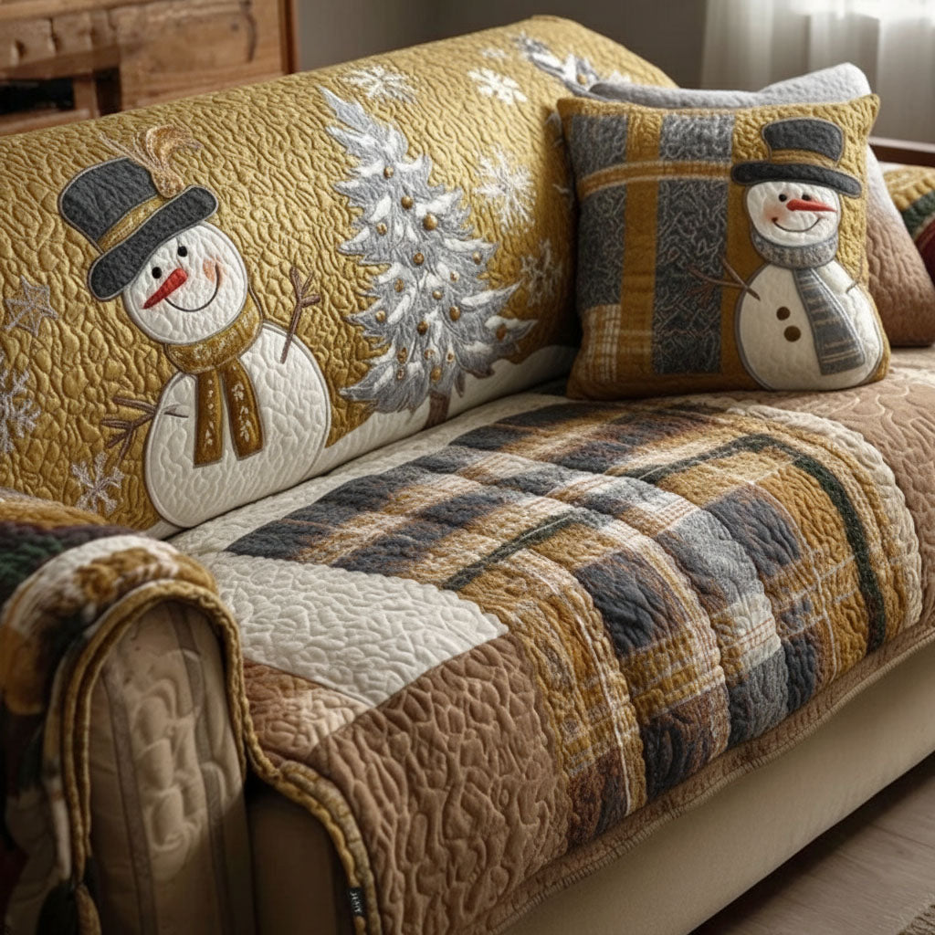 Adèle - Housse de canapé matelassée Motif de Noël — photo 5