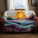 Hélène - Housse de Canapé Matelassée Motif Soleil