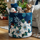 Panier à Linge Matelassé - Sapins de Noël