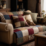 Clarisse - Housse de Canapé Matelassée Patchwork Champêtre