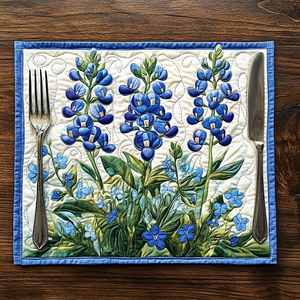 Chloé - Set de table matelassé Lupin Sérénade