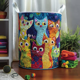 Janine - Panier à Linge en Forme de Chat