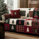 Iris - Housse de Canapé Matelassée Noël Traditionnel