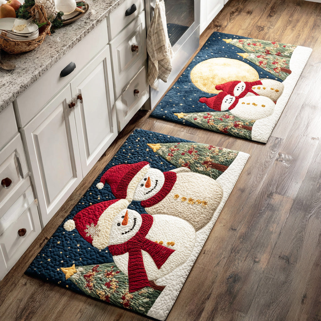 Myriam - Tapis de Cuisine Bonhomme de Neige