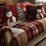 Inès - Housse de Canapé Matelassée Motif de Noël