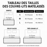 Amélie - Couvre-lit matelassé Rayures de Feuilles D'Érable Danseuses — photo 2