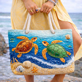 Sac de Plage Artisanal - Tortue Tropicale