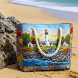 Sac de Plage Artisanal - Éclat du Phare