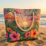 Sac de Plage Artisanal - Matin Tropical