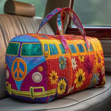 Sac de Voyage Matelassé - Van Hippie Rétro