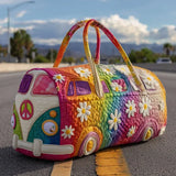 Sac de Voyage Matelassé - Motif Hippie