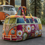 Sac de Voyage Matelassé - Motif Floral
