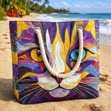 Sac de Plage Artisanal - Attitude Féline