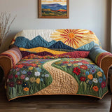 Hélène - Housse de Canapé Matelassée Motif Soleil