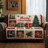 Iris - Housse de Canapé Matelassée Noël Traditionnel