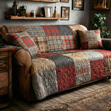 Clarisse - Housse de Canapé Matelassée Patchwork Champêtre