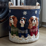 Panier à Linge Matelassé - Cavalier King Charles