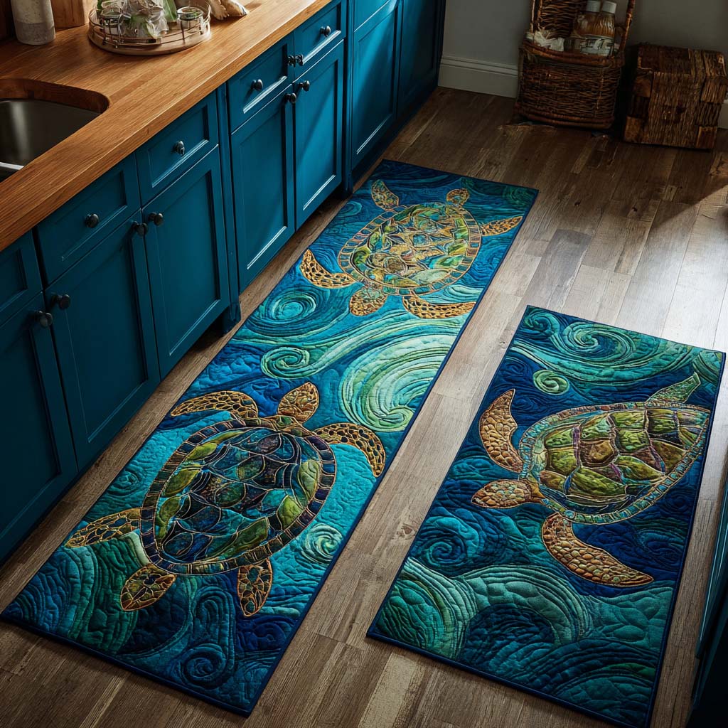 Célia - Tapis de Cuisine Tortue de Mer