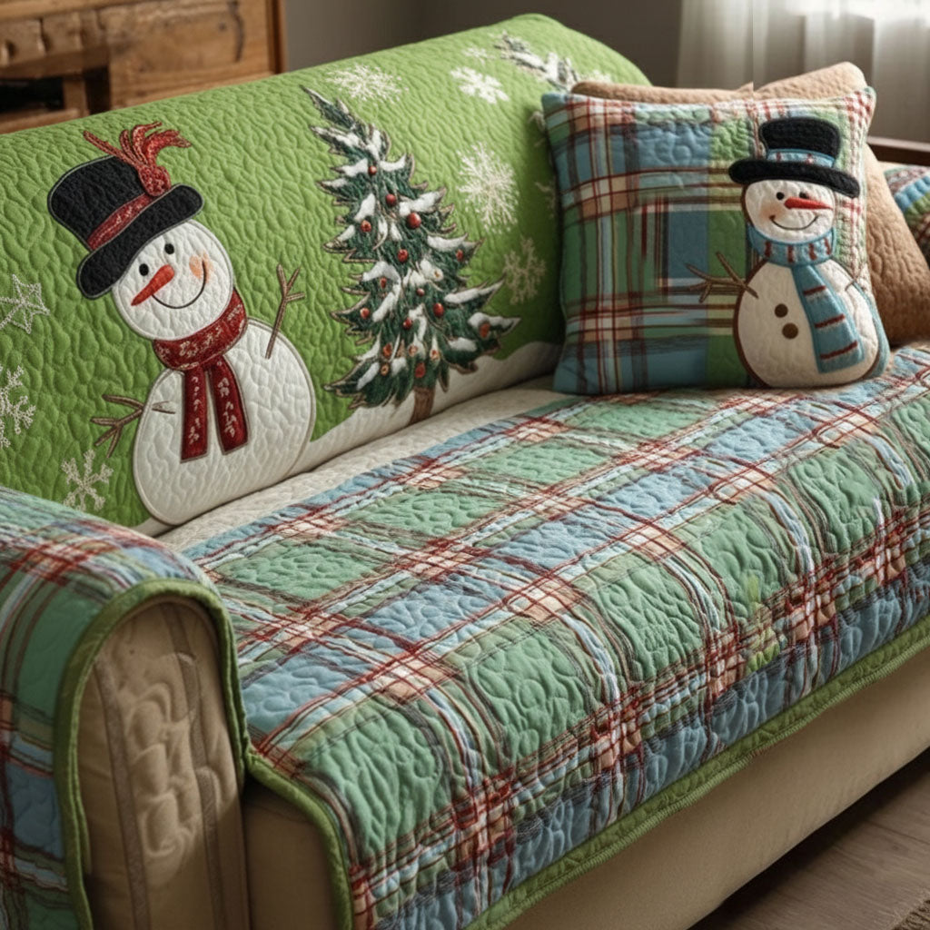 Adèle - Housse de canapé matelassée Motif de Noël — photo 8