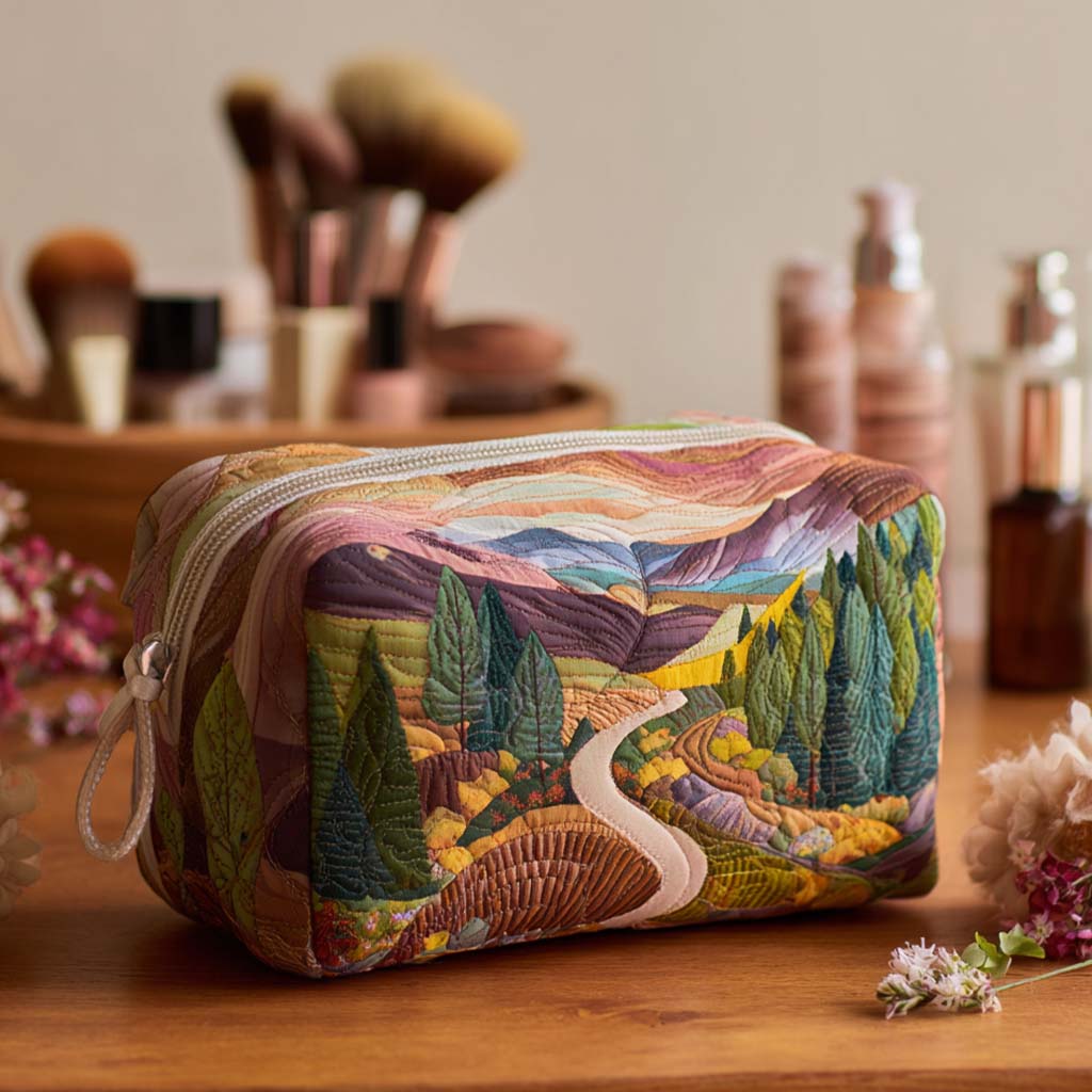 Capucine - Trousse de toilette matelassée Vallée de la Paix