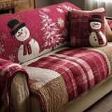 Adèle - Housse de canapé matelassée Motif de Noël — photo 4