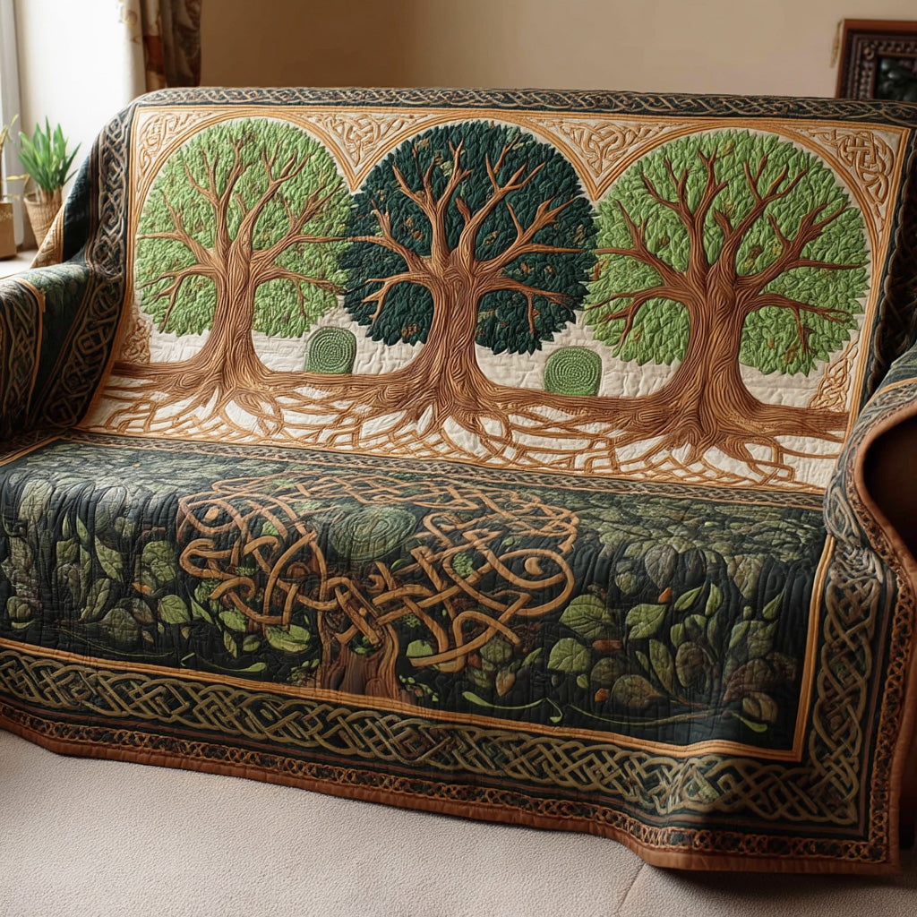 Isabelle - Housse de canapé matelassée Arbre de Vies — photo 8
