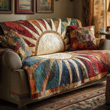 Hélène - Housse de Canapé Matelassée Motif Soleil