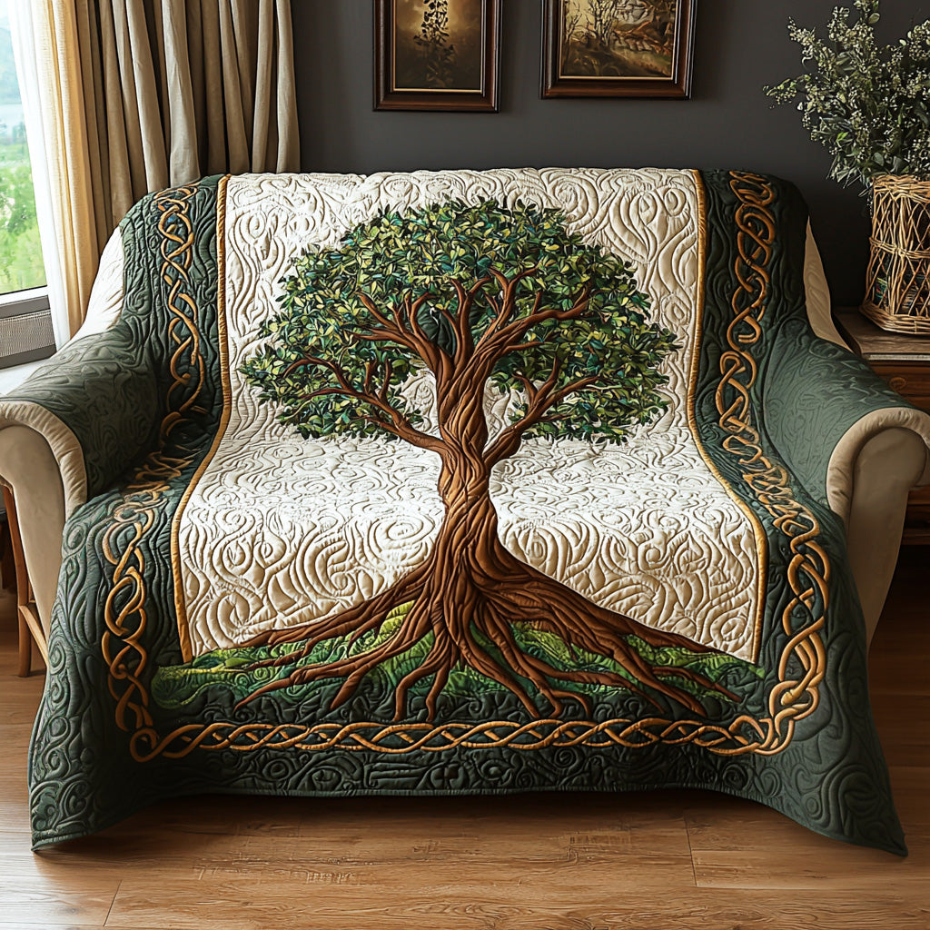 Isabelle - Housse de canapé matelassée Arbre de Vies — photo 4