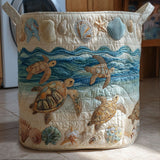 Félicie - Panier à Linge Tortue Matelassée