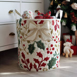 Panier à Linge Matelassé - Sapins de Noël