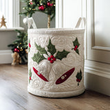 Panier à Linge Matelassé - Sapins de Noël