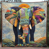 Bérénice - Couverture matelassée Éléphant Tribal Harmonie