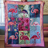 Camélia - Couverture matelassée Tropical Félicité