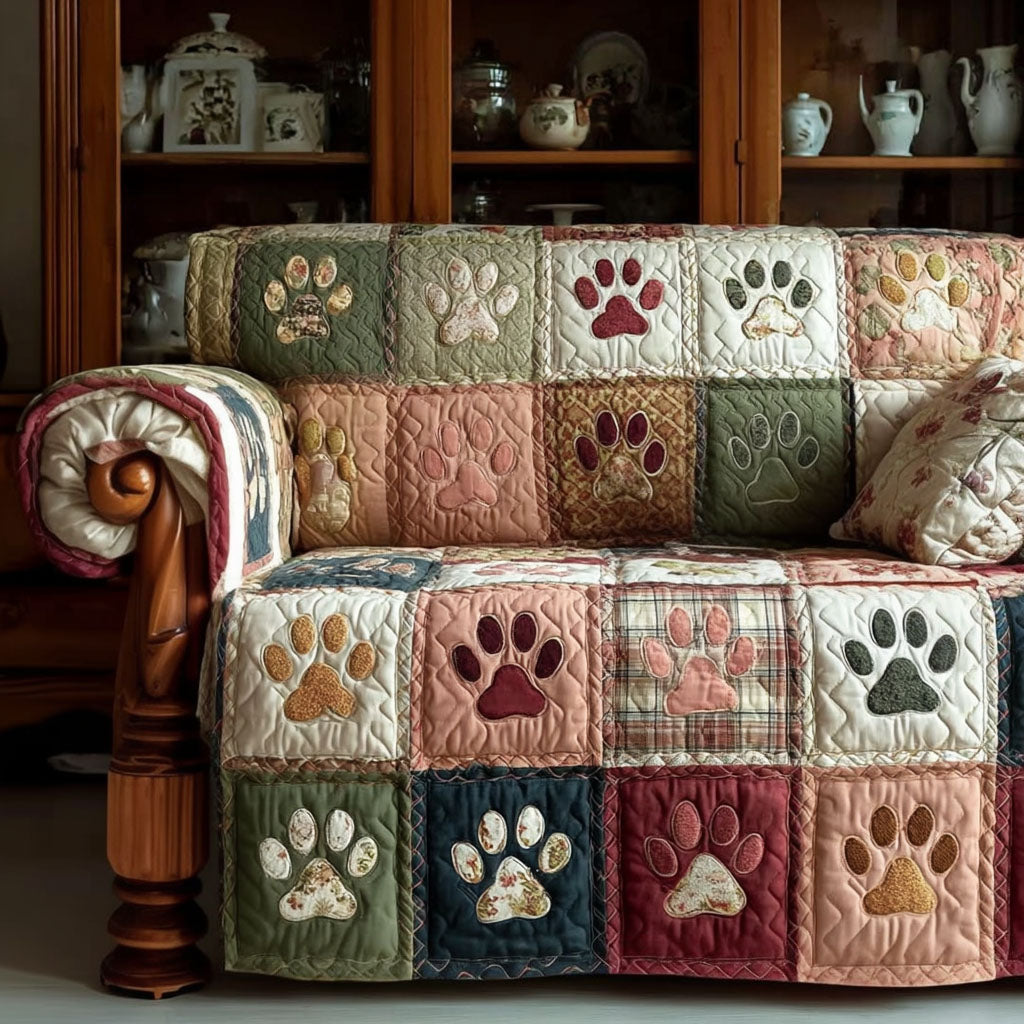 Chloé - Housse de canapé matelassée Empreintes de Patte — photo 9