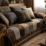 Clarisse - Housse de Canapé Matelassée Patchwork Champêtre