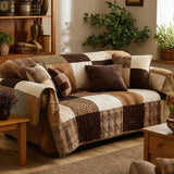 Clarisse - Housse de Canapé Matelassée Patchwork Champêtre