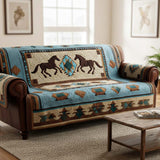 Isaure - Housse de Canapé Matelassée Motif Nature Sauvage