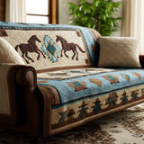 Isaure - Housse de Canapé Matelassée Motif Nature Sauvage