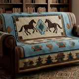 Isaure - Housse de Canapé Matelassée Motif Nature Sauvage