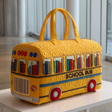 Sac de Voyage Matelassé - Bus Scolaire Jaune