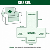 Clémence - Housse de Canapé Matelassée Empreintes de Pattes