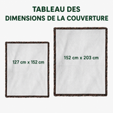 Véronique - Couverture matelassée Bison Charme