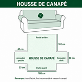 Inès - Housse de canapé matelassée Petites Pattes Festives