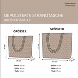 Sac de Plage Artisanal - Patchwork Marin