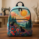 Sac à Dos Matelassé - Fleurs et Montagnes
